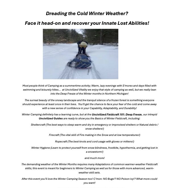 Deep Freeze Uncivilized Vitality Great Lakes Chiropractic & Movement
